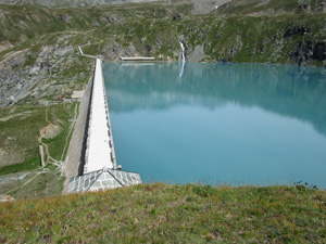 La diga del Lago Goillet
